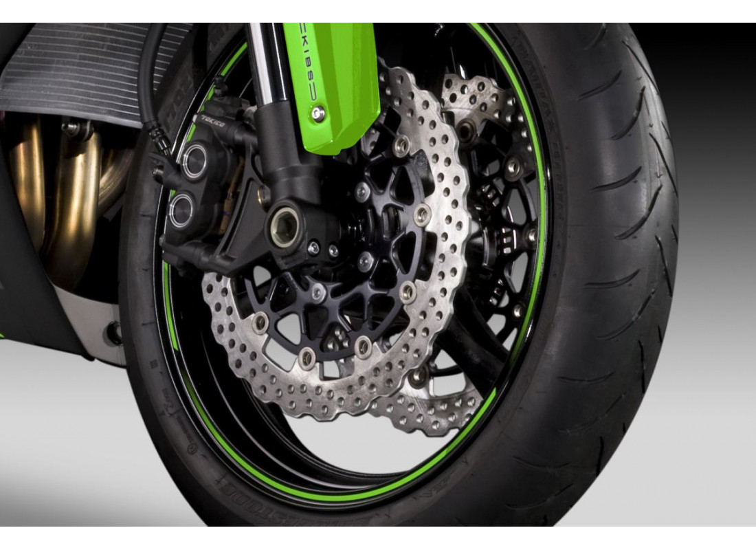 Wheel rim tape Green 17" Kawasaki