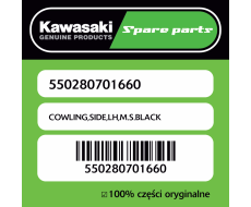 Owiewka boczna lewa M.S.BLACK Kawasaki