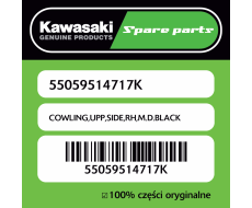 Owiewka górna boczna prawa M.D.BLACK Kawasaki