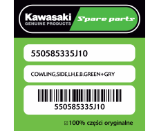 Owiewka boczna lewa E.B.GREEN+GRY Kawasaki