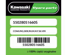 Owiewka boczna prawa M.M.F.SILVER Kawasaki
