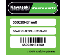 Owiewka górna boczna lewa M.S.BLACK Kawasaki