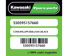 Owiewka górna boczna lewa M.S.BLACK Kawasaki
