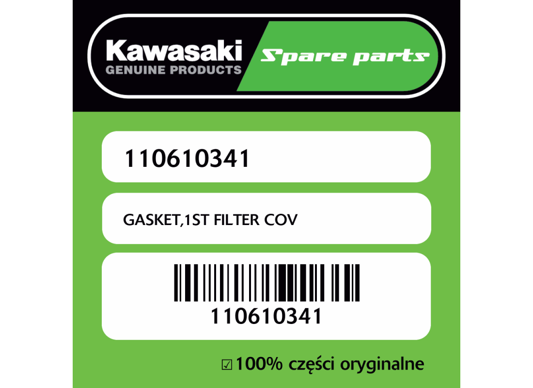 GASKET,1ST FILTER COV