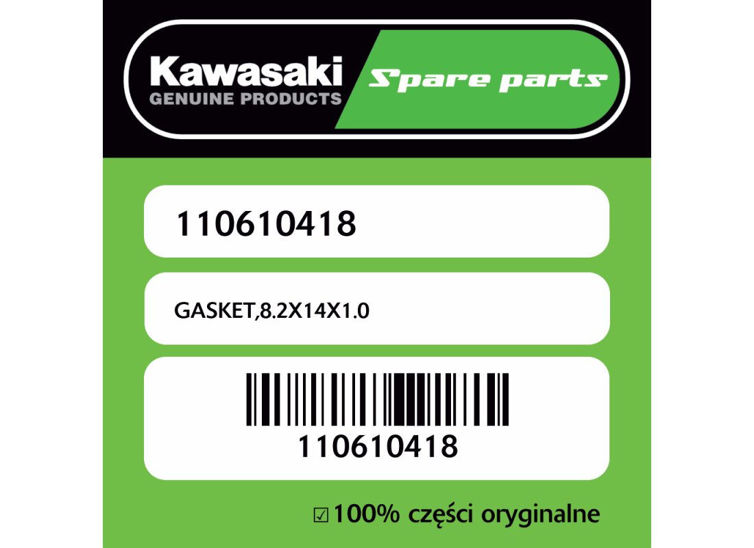 GASKET,8.2X14X1.0