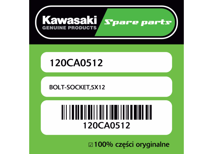 Śruba imbusowa 5X12 Kawasaki