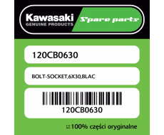 Śruba imbusowa 6X30 czarna Kawasaki