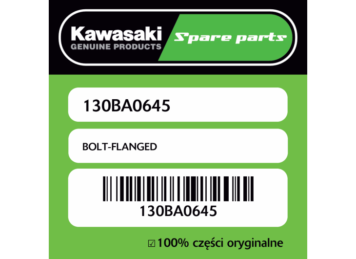 Śruba z kołnierzem Kawasaki