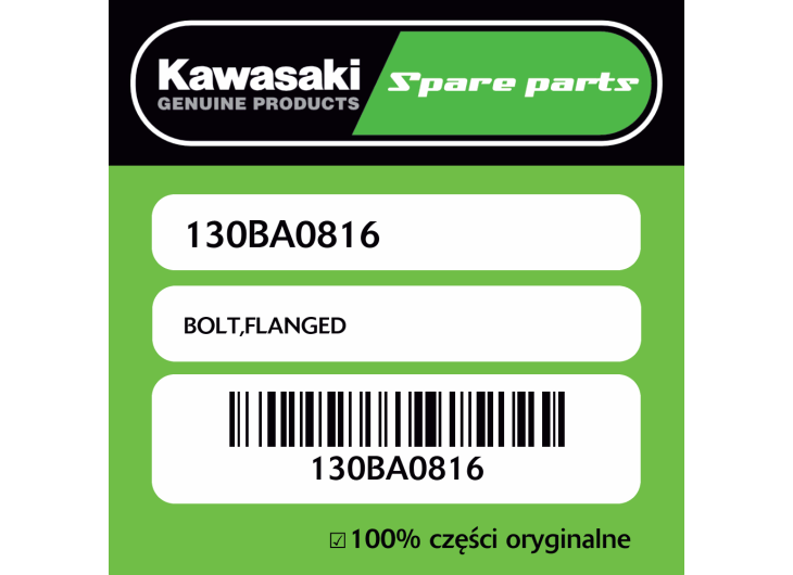 Śruba z kołnierzem Kawasaki