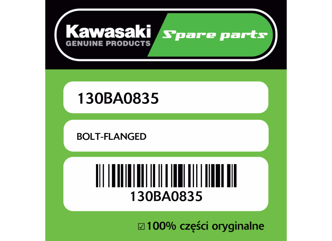 Śruba z kołnierzem Kawasaki