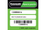 Śruba z kołnierzem 8X16 czarna Kawasaki