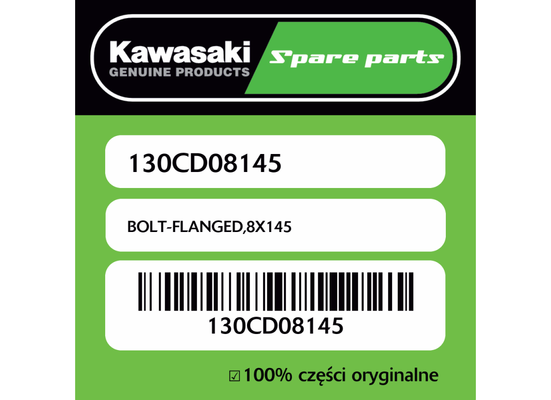Śruba z kołnierzem 8X145 Kawasaki