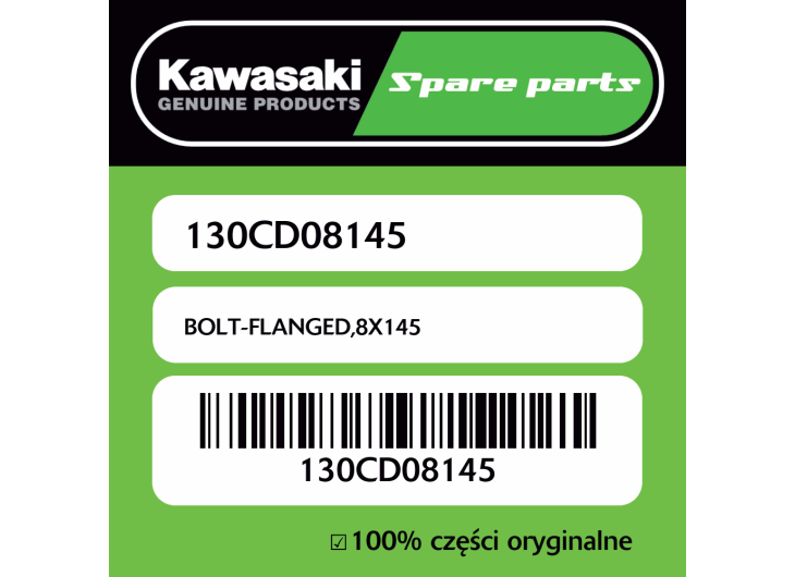 Śruba z kołnierzem 8X145 Kawasaki
