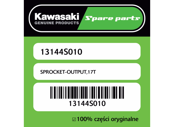 Zębatka przednia 17T Kawasaki