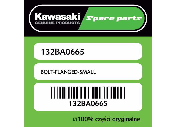 Śruba mała z kołnierzem Kawasaki