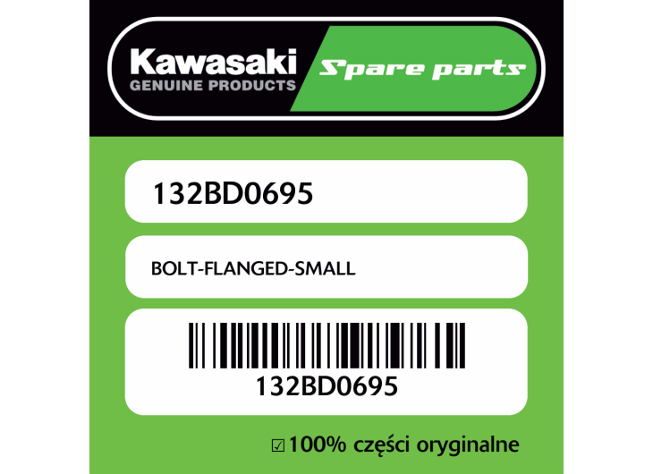 Śruba mała z kołnierzem Kawasaki