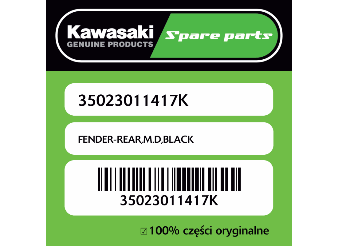 FENDER-REAR,M.D,BLACK