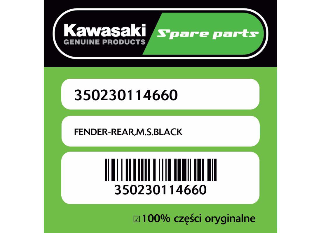 FENDER-REAR,M.S.BLACK