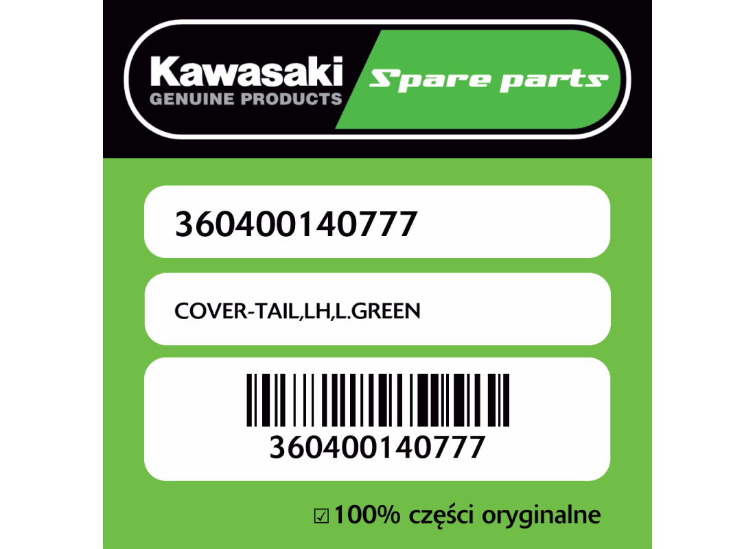 COVER-TAIL,LH,L.GREEN