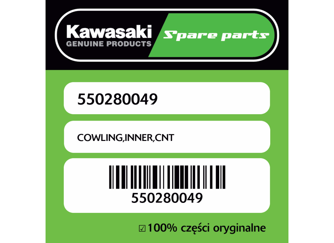 Owiewka wewnętrzna centralna Kawasaki