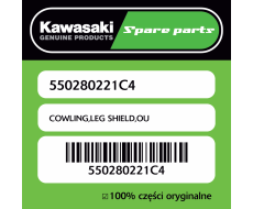 Osłona nóg zewnętrzna Kawasaki