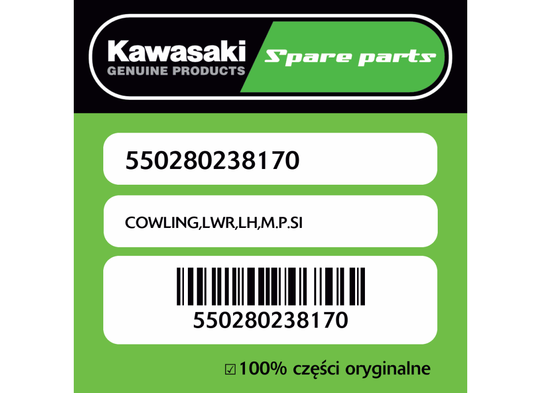 COWLING,LWR,LH,M.P.SI