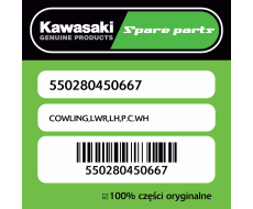 Owiewka dolna lewa P.C.WH Kawasaki