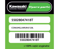 Owiewka dolna prawa F.S.BL Kawasaki