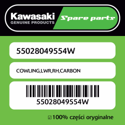 COWLING,LWR,RH,CARBON