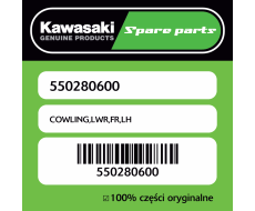 Owiewka dolna przednia lewa  Kawasaki
