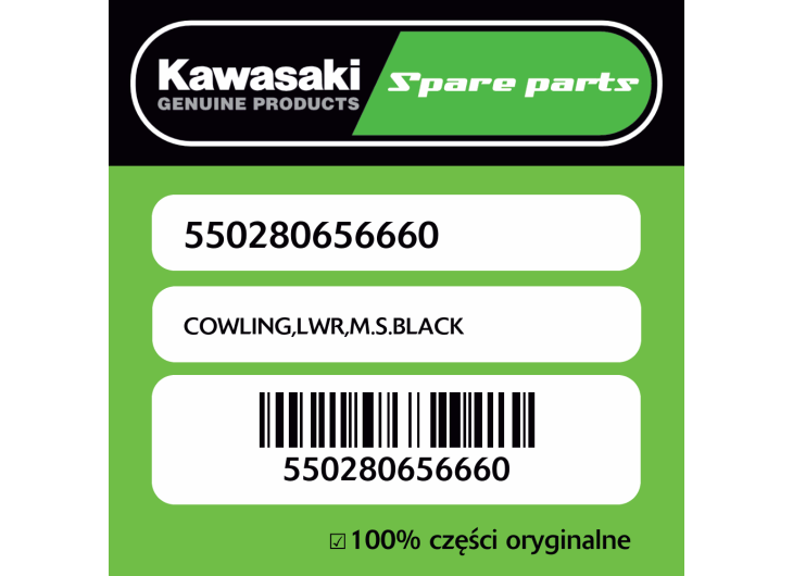 Owiewka dolna M.S.BLACK Kawasaki