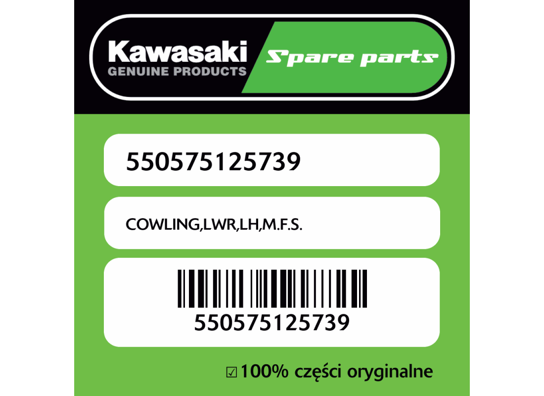 Owiewka dolna lewa M.F.S. Kawasaki