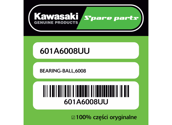 Łożysko kulkowe 6008 Kawasaki