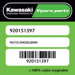 NUT,FLANGED,8MM