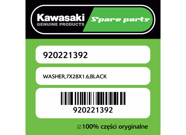 WASHER,7X28X1.6,BLACK