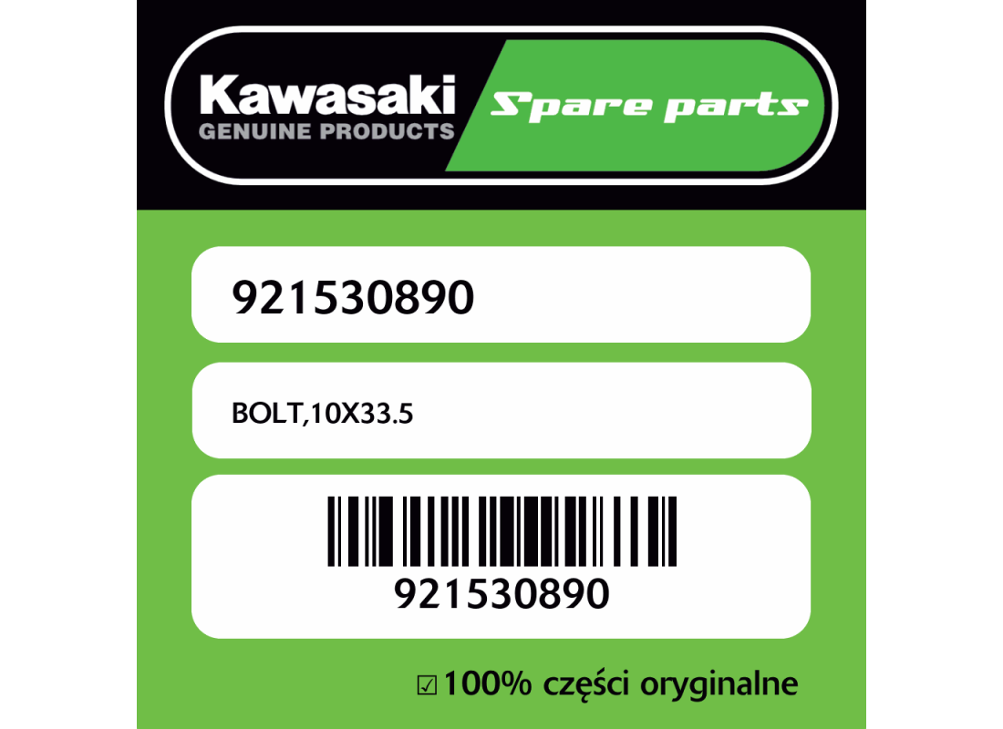 Śruba 10X33.5 Kawasaki