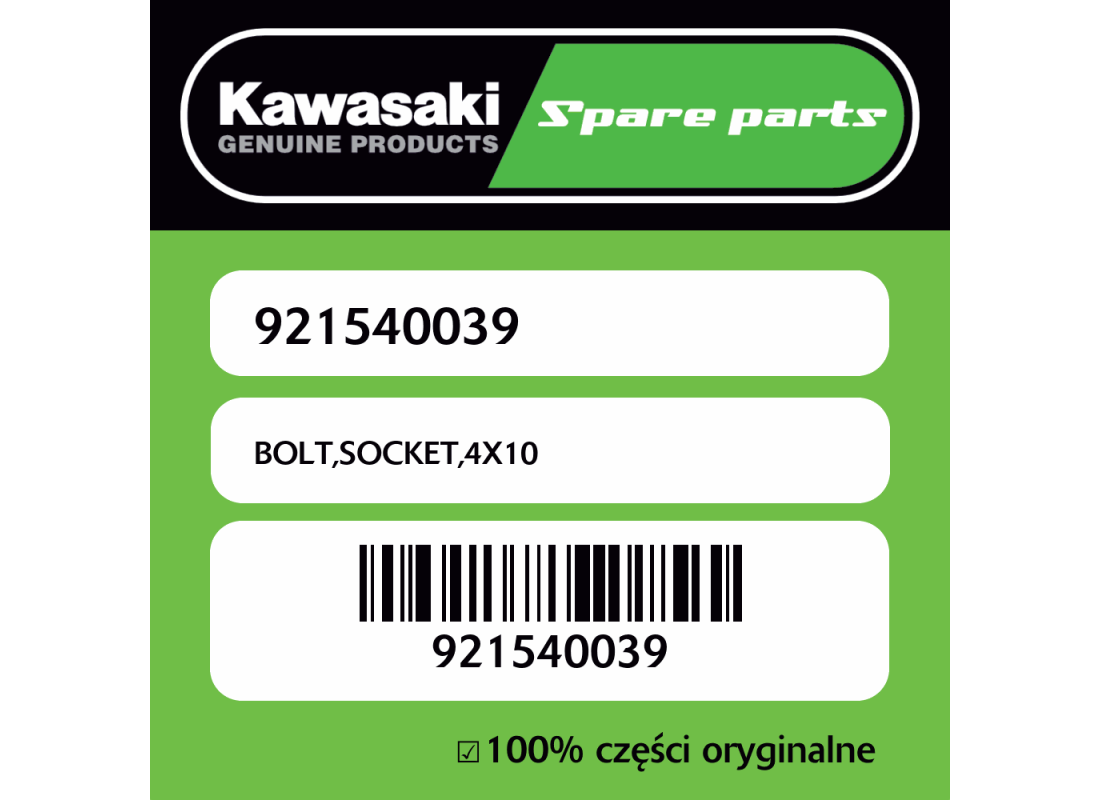 Śruba imbusowa 4X10 Kawasaki