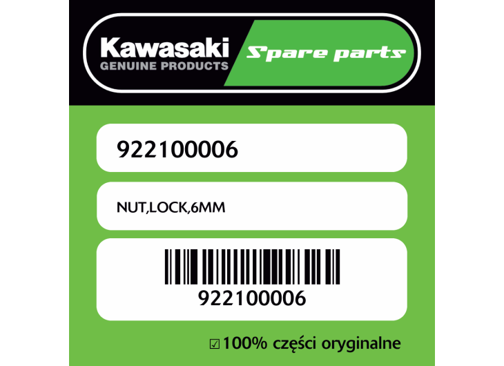 NUT,LOCK,6MM