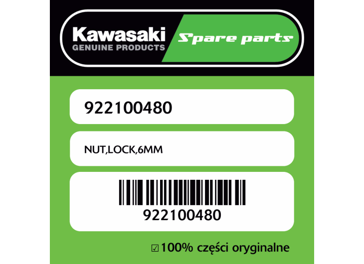 NUT,LOCK,6MM