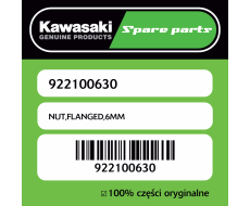NUT,FLANGED,6MM