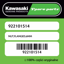 NUT,FLANGED,6MM