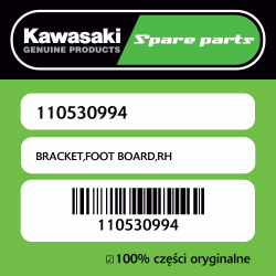 BRACKET,FOOT BOARD,RH