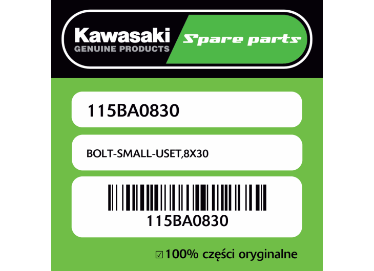 Śrubka 8X30 Kawasaki