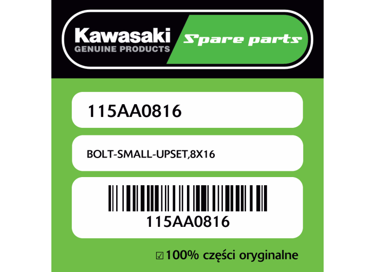 Śrubka 8X16 Kawasaki