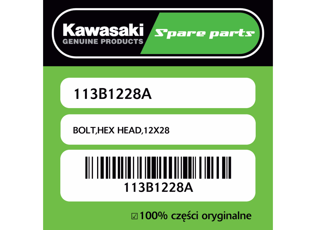 Śruba hex 12X28 Kawasaki