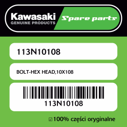 Śruba hex 10X108 Kawasaki