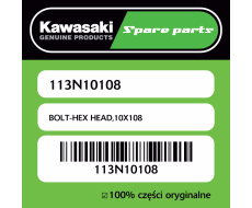 Śruba hex 10X108 Kawasaki