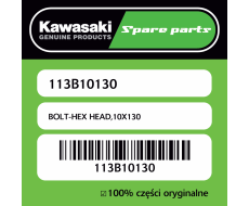 Śruba hex 10X130 Kawasaki