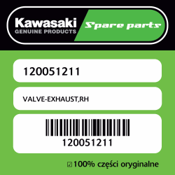 VALVE-EXHAUST,RH