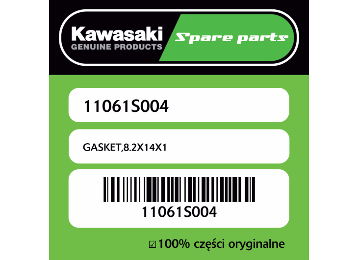 GASKET,8.2X14X1